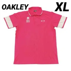 【極美品】OAKLEY オークリー　半袖ポロシャツ ピンク系 ゴルフウェア XL