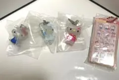 ハローキティめじるしアクセサリー&ボンボンドロップミニチュアチャームガチャセット