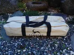 TOMOUNT ウッドロールトップテーブル 120cm TOMOUNT 折りたたみアウトドアテーブル エッグロール ウォールナット色