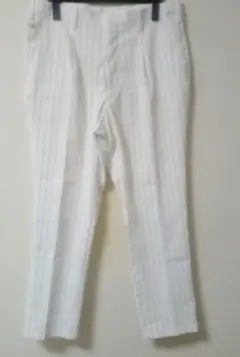 CORAGGIO ホワイト ストライプ パンツ W92