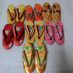 も*ー様 七五三753 女の子 着物 和装 草履3〜5歳 中古 7足 売り切りセ