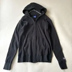チャンピオン パーカー ワッフル ジップ フーディ M ブラック