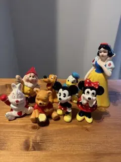 東京ディズニーランド 陶器 置物8個 まとめてセット　レトロ　ヴィンテージ