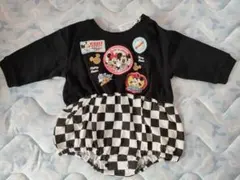 ミッキー ミニー パッチロンパース 70-80cm