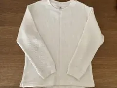 UNIQLO ワッフル生地 長袖カットソー 120cm 記名なし