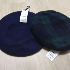 新品　gu GU 　ジーユー　ベレー帽　ハット　帽子　2個セット　まとめ売り