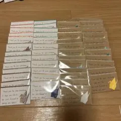 折り鶴付きサンキューカード 英文 50枚