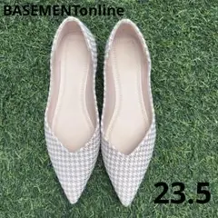 BASEMENTonline 千鳥格子フラットパンプスのサムネイル
