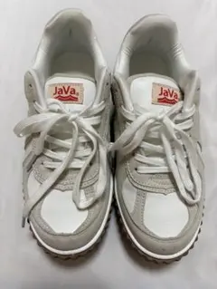 Java スニーカー ホワイト ベージュ 厚底のサムネイル