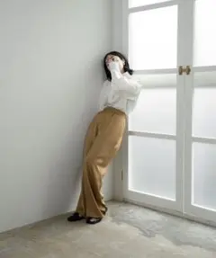 lawgy straight dull color pants