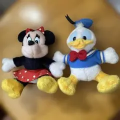 ディズニー レトロぬいぐるみ ミニー &ドナルド セット