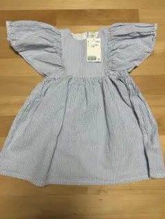 H&M ベビー 半袖ブラウス ワンピース　ストライプ 85cm 新品