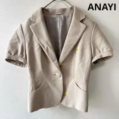 ANAYI 【38】テーラードジャケット 半袖ジャケット　オフィスカジュアルのサムネイル