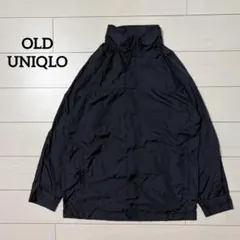 90s OLD UNIQLO　紺タグ　ナイロンジャケット　マウンテンパーカ　黒