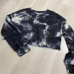 タイダイ柄 ショート丈トップス