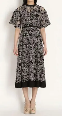 Lily Brown レースワンピース サイズ1 ブラック