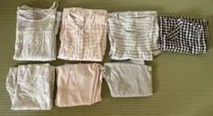 無印良品 授乳口付きマタニティパジャマ 3着セット+ワンピース1枚