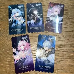 崩壊スターレイル スタレ GiGO限定 ノベルティ クリアしおり コンプ