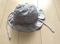 パンパンチュチュ　ハローキティ　プロヴァンス柄花柄コットン帽子 水色