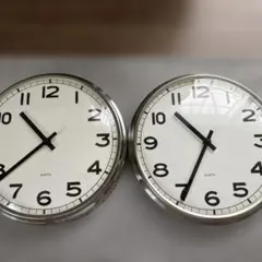 IKEA掛け時計　PUGG 2個セット