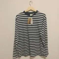 綿 コットン ボーダー 長袖 ロンT Tシャツ カットソー LL