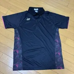 YONEX バドミントンユニフォーム 黒 ピンク L