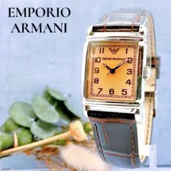 【稼動品】美品 EMPORIO ARMAANI ステンレス腕時計 スクエアメンズのサムネイル