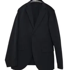 ユニクロ　感動ジャケット　S　ネイビー　ポリエステル　スリムフィット