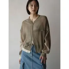 ラディエイト　RADIATE メッシュ×シアー配色ダブルジップブルゾン M