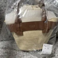 フルラ ラフィアコレクション SET MINI BUCKET ブラウン - メルカリ