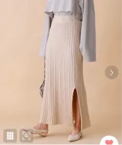 FREAKSSTORE ウォッシャブル　リブニットスカート