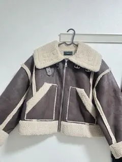 EMODA ショート丈ムートンコート ブラウン