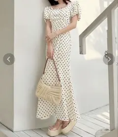 RESEXXY バブルスリーブマーメイドワンピース