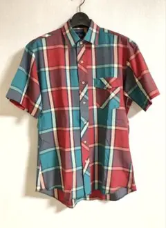 80s〜90s 古着 Wrangler 半袖 ビンテージ チェックシャツ M