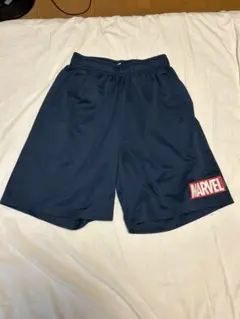 MARVEL ネイビー バスケットボールパンツ S