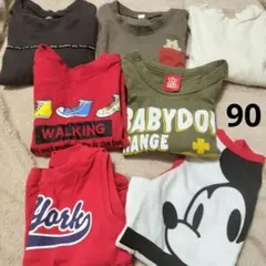 おまとめ 90cm 長袖 タンクトップ セット ミッキー BABYDOLL