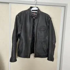 G.S.C. ON TIME 本革レザージャケット M 黒