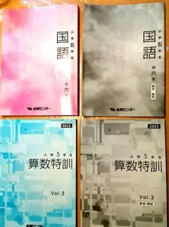 再値下！2025年能開センター小学5年生算数特訓、国語 セット