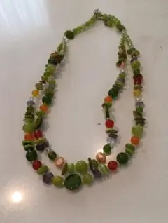 カラフルな天然石ネックレス