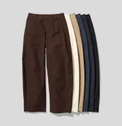 UNIQLO ジャージーバレルレッグパンツ ネイビー