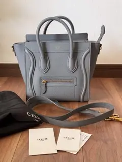 CELINE ナノLuggage バッグ　ショルダーストラップ付き／美品