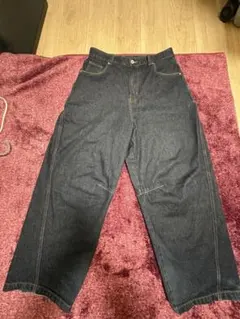 NOREMID ワイドレッグデニム 太陽刺繍