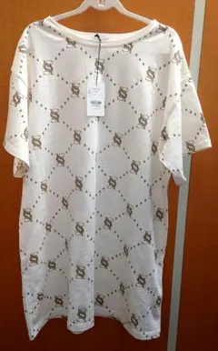 LIP SERVICE モノグラム柄 Tシャツ ホワイト