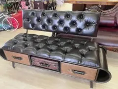 トランクソファ　ソファ　インダストリアル　アンティーク　アメリカン　ビンテージ トランクベンチ ソファ インダストリアル アンティーク アメリカン