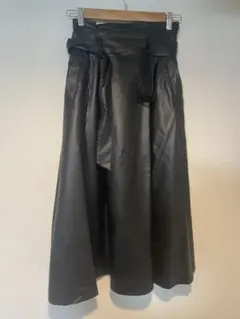 azul by moussy レザーロングスカート