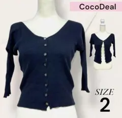 CocoDeal ココディール トップス カーディガン ボタン 七分丈