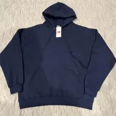 【新品/タグ付】FRUIT OF THE LOOM ネイビー　パーカー Lサイズ