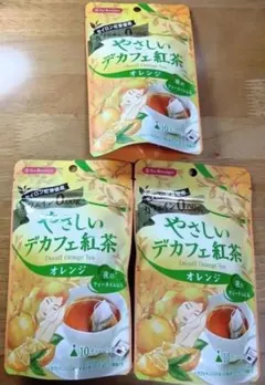 ティーブティックのやさしいデカフェ紅茶、オレンジフレーバーの3個セットのサムネイル