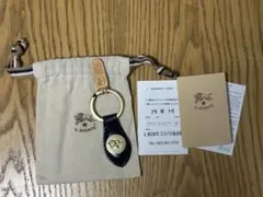 IL BISONTE レザーキーホルダー 黒