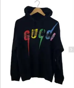 グッチ ストレッチビスコースカーディガン GUCCI刺繍 ゴールドボタン白